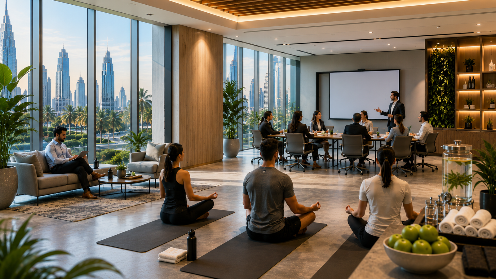 Executive Corporate Skyscraper Lounge